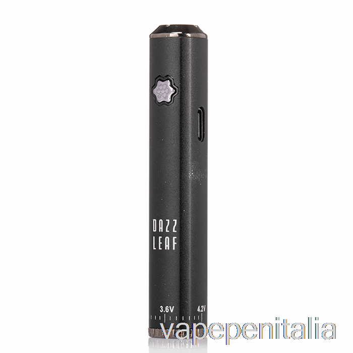Vape Italia Dazzleaf Quadratii Bottom Twist 510 Batteria Nero